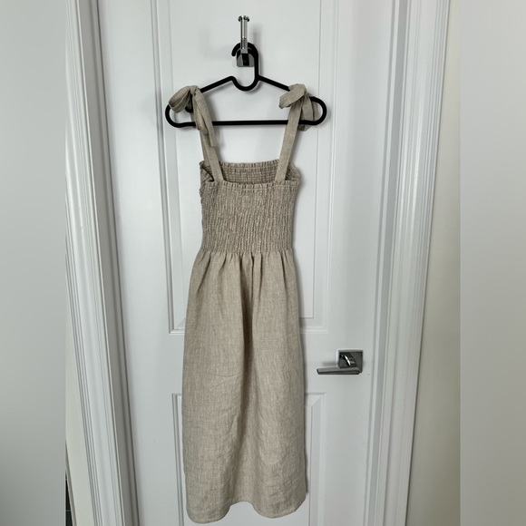 NEW Aritzia Wilfred Golden Hour Linen Dress - Picture 2 of 6